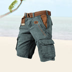 Men's cargo shorts relaxed fit with multi-pocket design, lightweight summer shorts