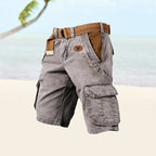 Men's cargo shorts relaxed fit with multi-pocket design, lightweight summer shorts
