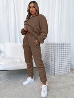 Women 2 piece lounge set relaxed fit casual matching home wear