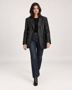 Oversized Blazer Women Longline Single Button | Faye