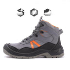Steel toe safety shoes high top breathable mesh anti-puncture EU 36-48