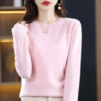 Women knit sweater pullover long sleeve in multiple colours