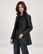 Oversized Blazer Women Longline Single Button | Faye