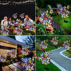 Solar butterfly lights outdoor garden decor, IP65 waterproof, 56 LED warm and colorful