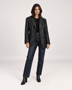 Oversized Blazer Women Longline Single Button | Faye