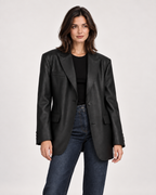 Oversized Blazer Women Longline Single Button | Faye