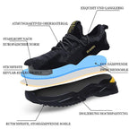 Safety work shoes anti-smash anti-puncture non-slip lightweight unisex