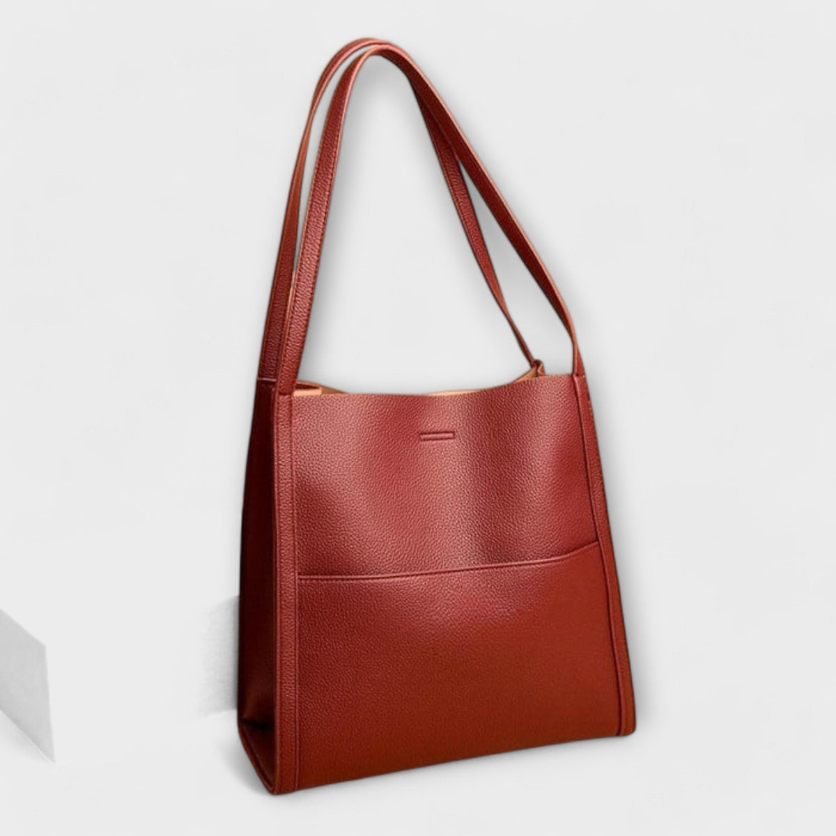 Structured handbag women's shoulder bag with zip top and tassel detail