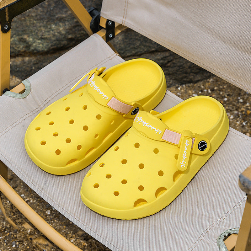 Breathable lightweight clogs with slip-resistant outsole and ergonomic footbed