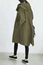 Women's lightweight waterproof rain cape, packable and stylish
