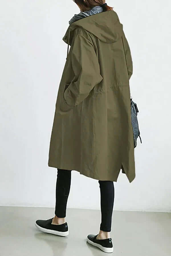 Women's lightweight waterproof rain cape, packable and stylish
