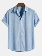 Women's short-sleeve matching set lightweight breathable two-piece shirt and pants