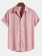 Women's short-sleeve matching set lightweight breathable two-piece shirt and pants