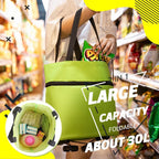 2-in-1 convertible shopping trolley bag with retractable wheels, foldable and lightweight