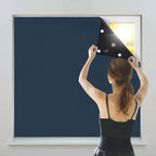 1 piece cordless portable blackout curtains for bedroom and living room windows