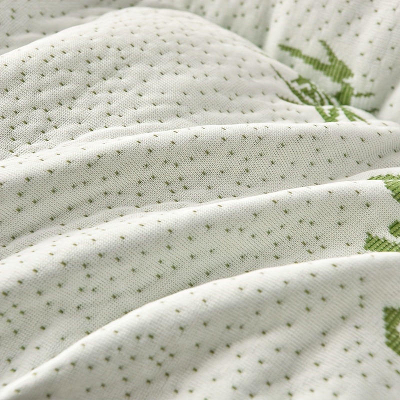 Mattress topper king size bamboo cooling quilted with back support