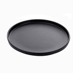 Melamine dinnerware set 16-piece farm style raised edge in gray, black and green