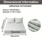 Bamboo mattress protector with cooling 3D air layer and breathable surface