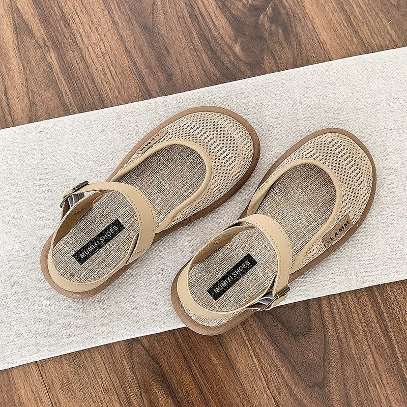 Orthopedic sandals women | Linen Mesh Closed Toe Casual Lightweight