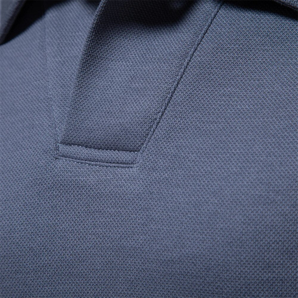 Men polo shirt classic fit available in blue beige green and dark grey