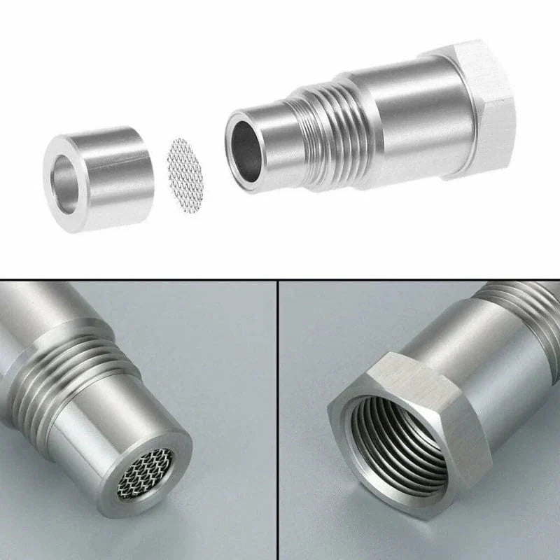 O2 sensor adapter check engine light eliminator M18x1.5 stainless steel