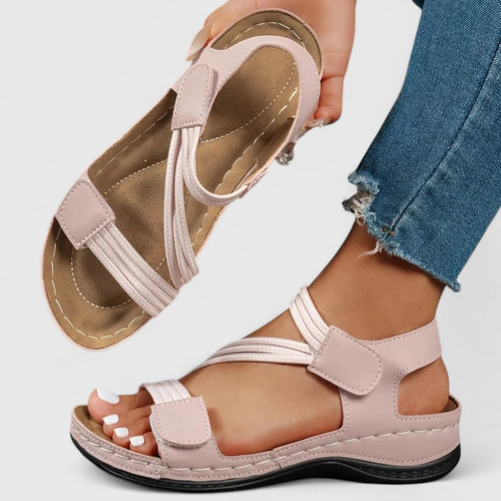 Women arch support sandals podiatrist designed with 3-arch sole