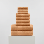 10-piece towel set 100% Egyptian cotton 450 g/m² quick-dry bath hand face cloths