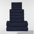 10-piece towel set 100% Egyptian cotton 450 g/m² quick-dry bath hand face cloths