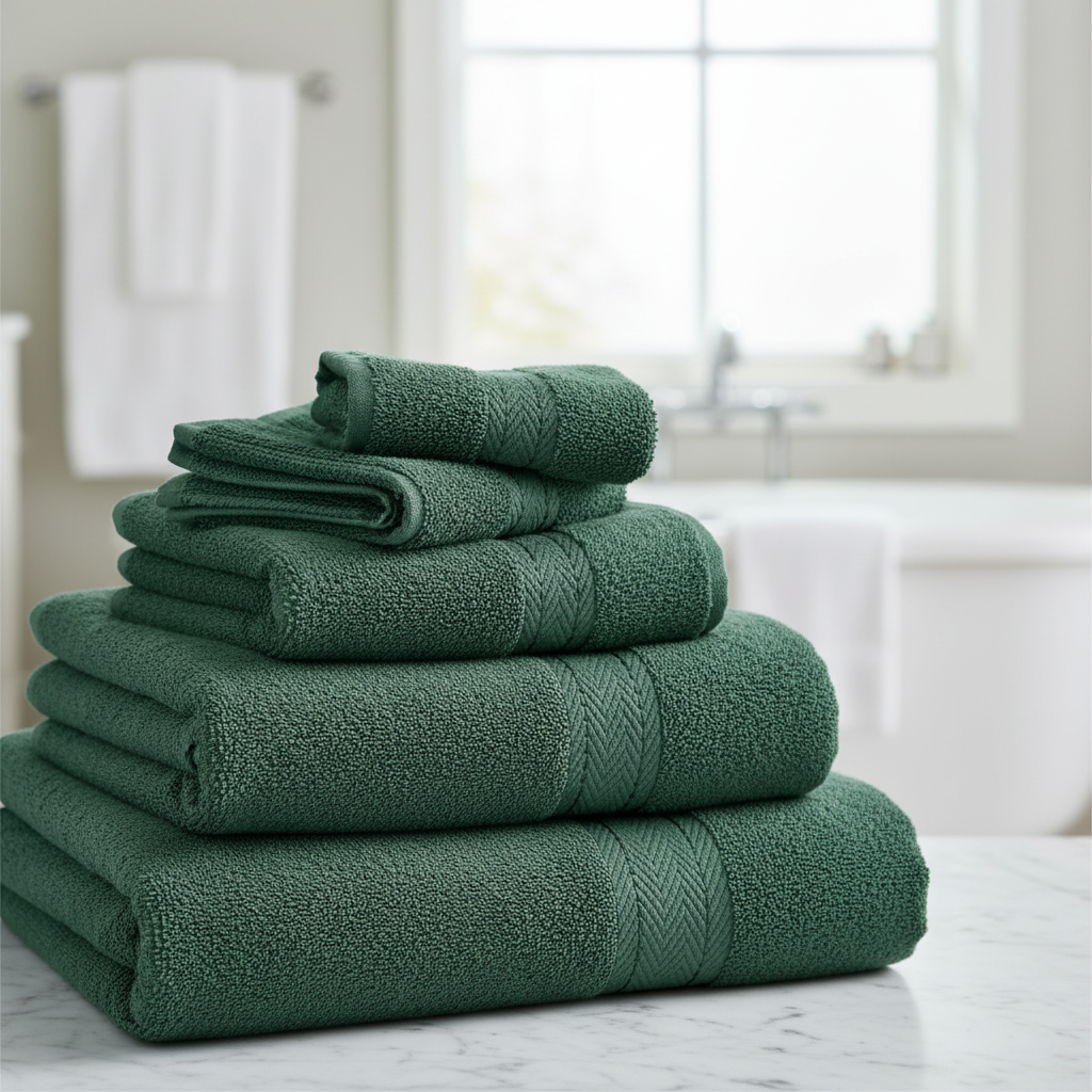 10-piece towel set 100% Egyptian cotton 450 g/m² quick-dry bath hand face cloths