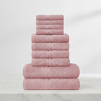 10-piece towel set 100% Egyptian cotton 450 g/m² quick-dry bath hand face cloths