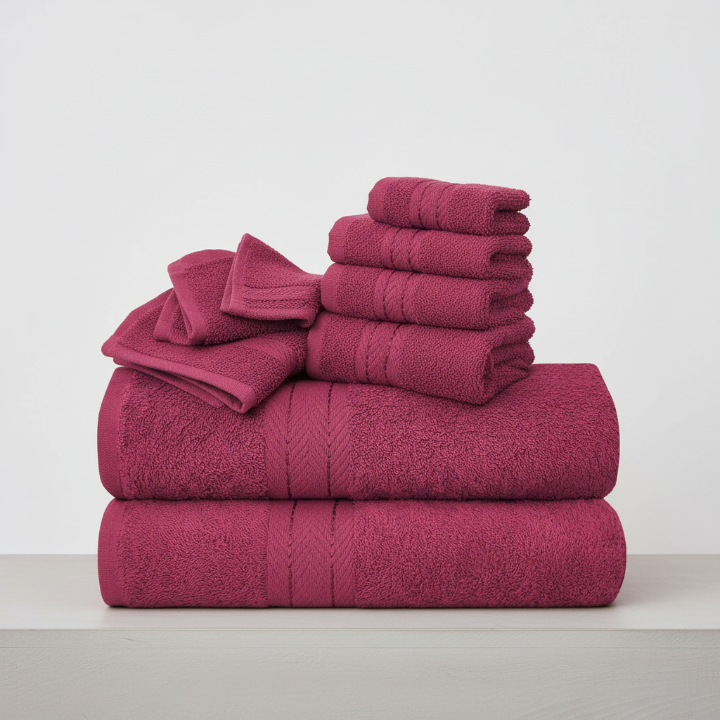 10-piece towel set 100% Egyptian cotton 450 g/m² quick-dry bath hand face cloths
