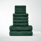 10-piece towel set 100% Egyptian cotton 450 g/m² quick-dry bath hand face cloths