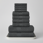 10-piece towel set 100% Egyptian cotton 450 g/m² quick-dry bath hand face cloths