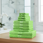 10-piece cotton towel set soft absorbent bath hand guest towels oeko-tex certified