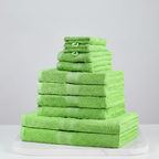 10-piece cotton towel set soft absorbent bath hand guest towels oeko-tex certified