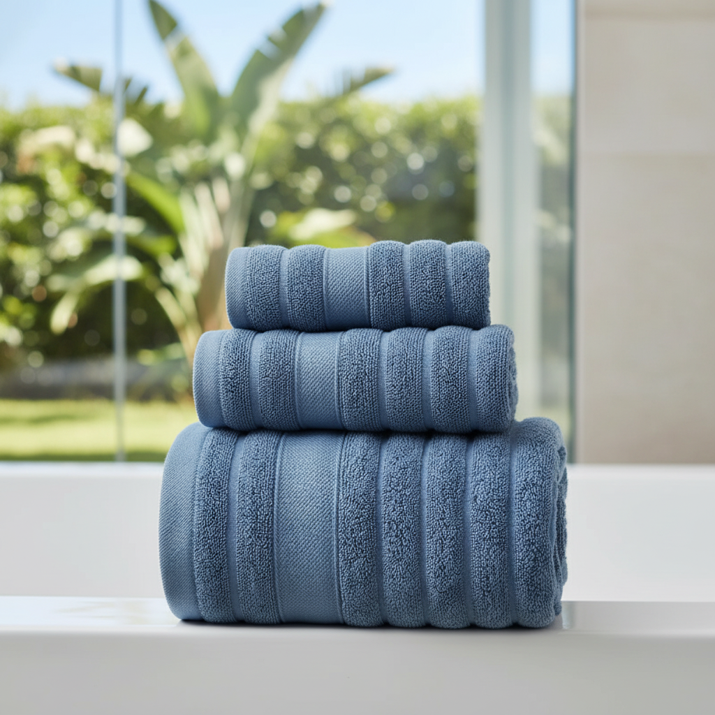 Cotton towel set 100% cotton soft terry absorbent 3-piece bath towels