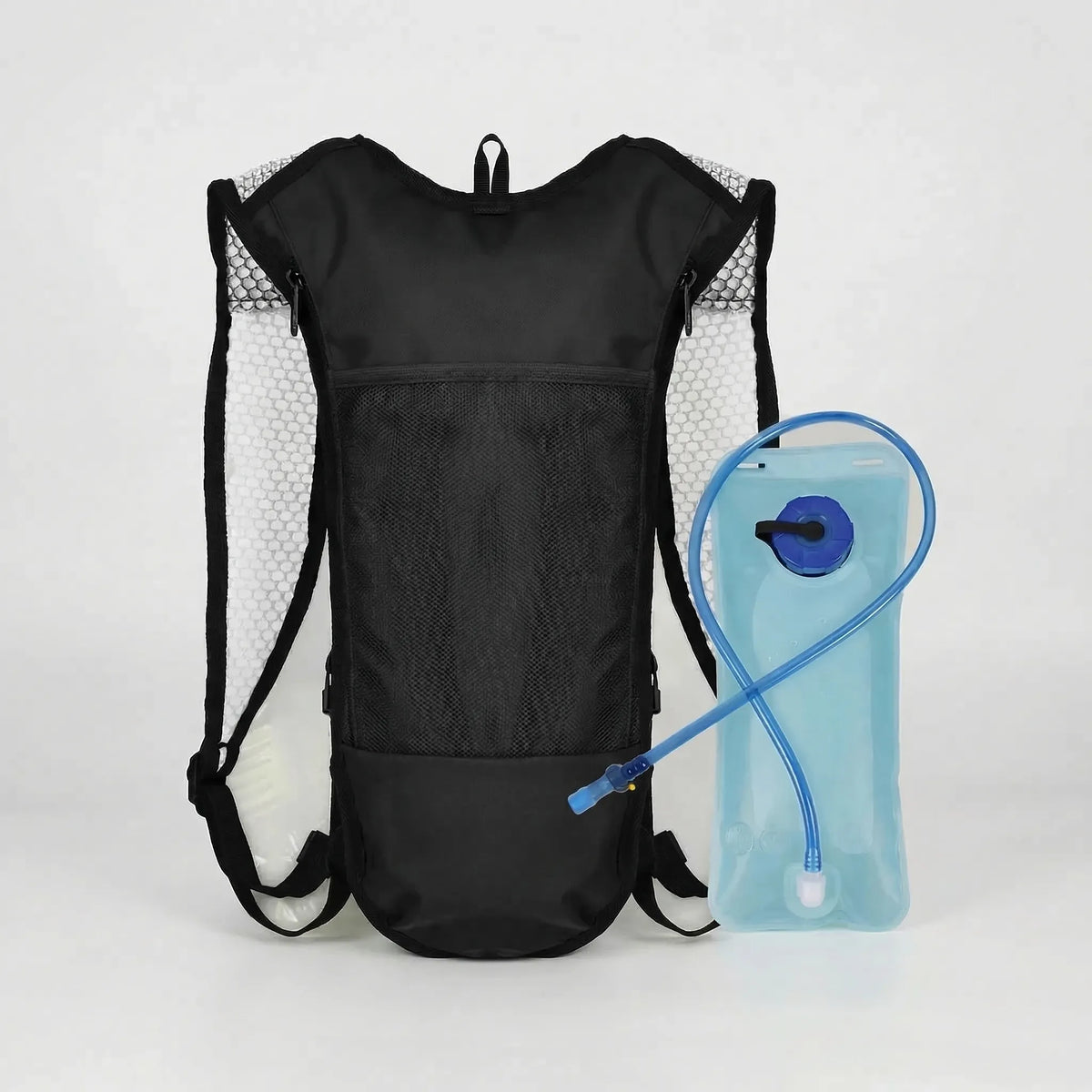 Cycling hydration backpack 10L black, water bladder compatible, scratch-resistant