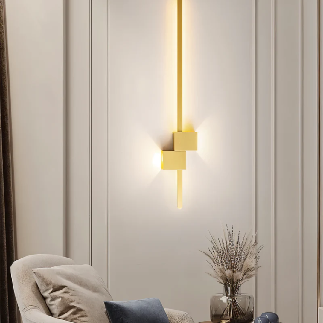 LED wall light minimalist aluminum indoor lamp warm white 3000K