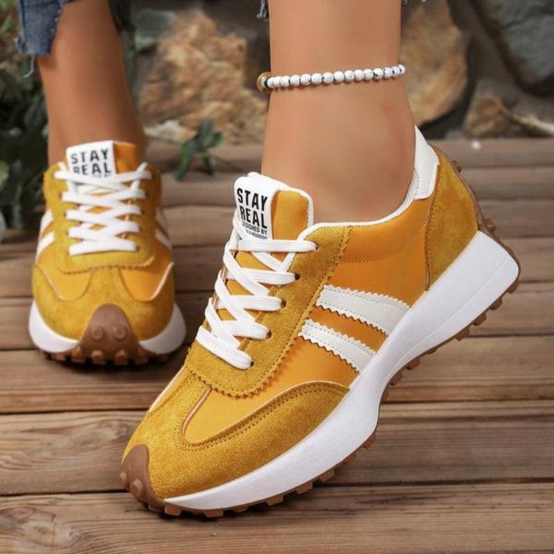 Women's platform sneakers with arch support and breathable upper, multi-color