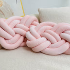 Plush button ball cushions set of 2, decorative knot design for sofa and bed