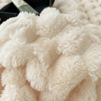 Microfiber blanket soft lightweight stripe design for couch bed and travel all seasons