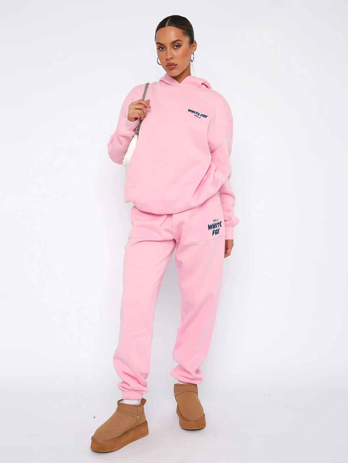 Women's oversized hoodie set with matching jogger pants, casual lounge wear