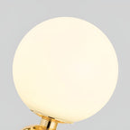 Hand-blown glass table lamp Nordic style in gold and black finishes