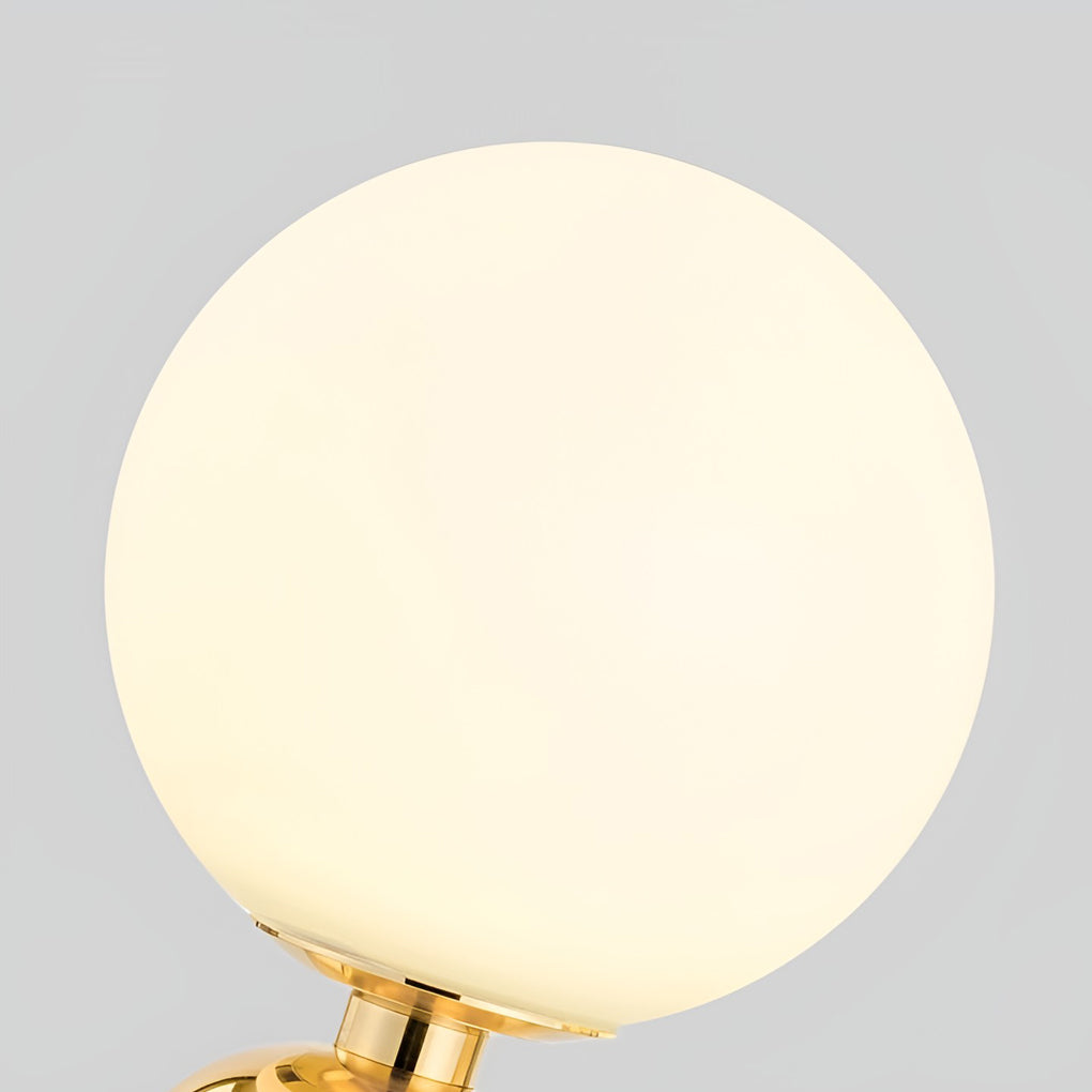 Hand-blown glass table lamp Nordic style in gold and black finishes