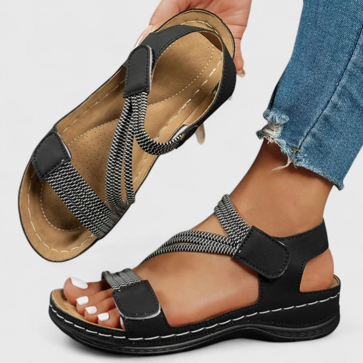Women arch support sandals podiatrist designed with 3-arch sole