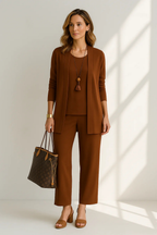Women 3 piece formal set tailored coordinated outfit