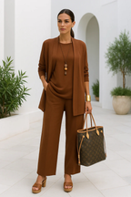 Women 3 piece formal set tailored coordinated outfit
