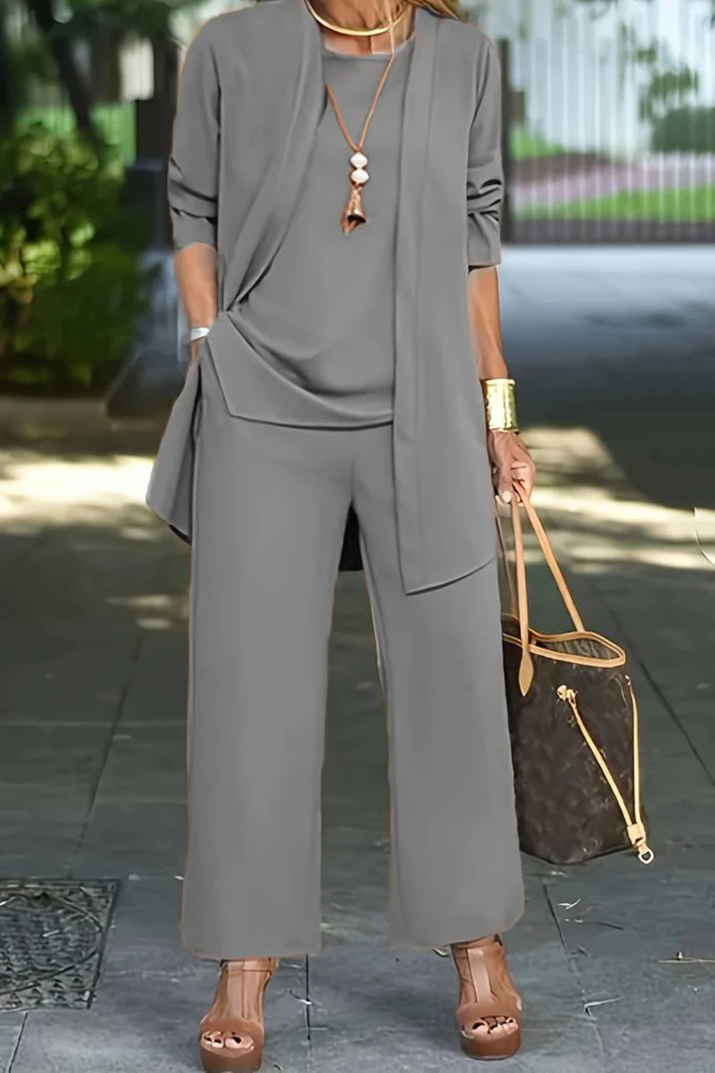 Women 3 piece formal set tailored coordinated outfit