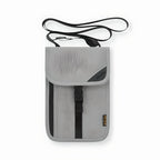 RFID anti-theft travel pouch wallet with multiple compartments