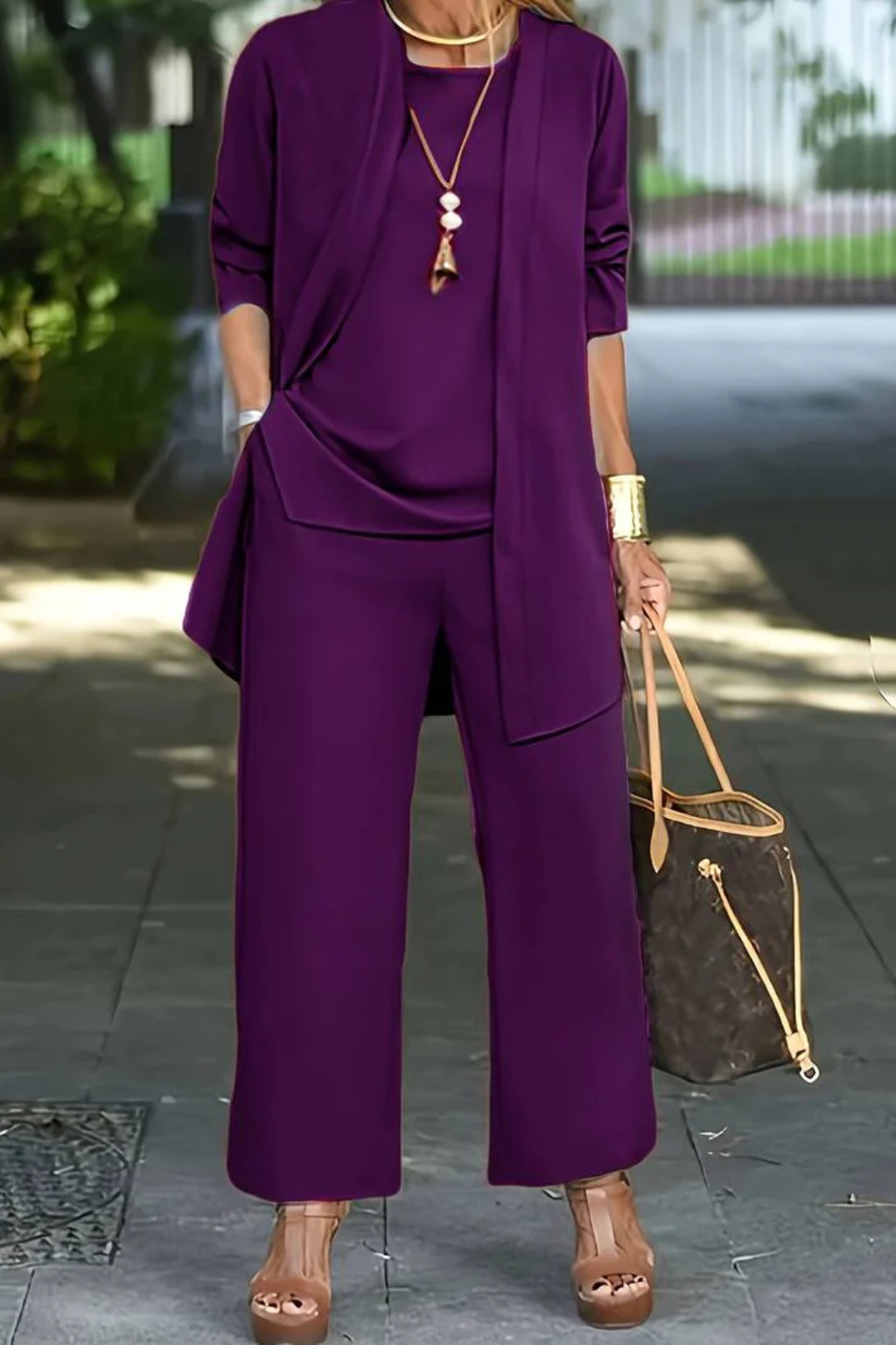 Women 3 piece formal set tailored coordinated outfit